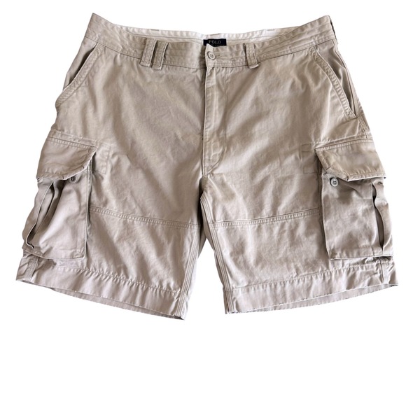 Polo Ralph Lauren Other - Polo Ralph Lauren Men's Classic Chino Cargo Beige‎ Shorts 100% Cotton Size 42